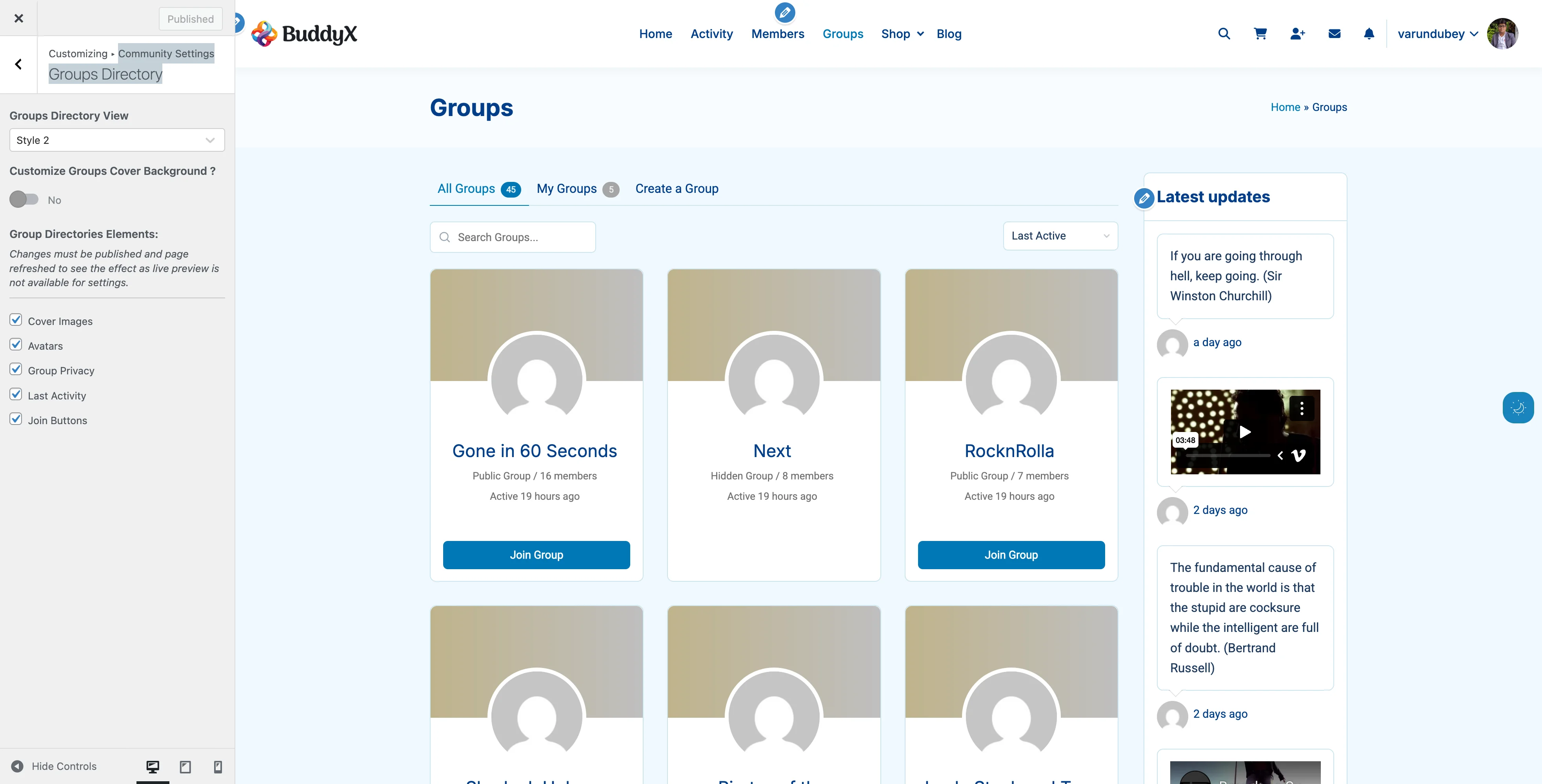 Groups Directory Style 2