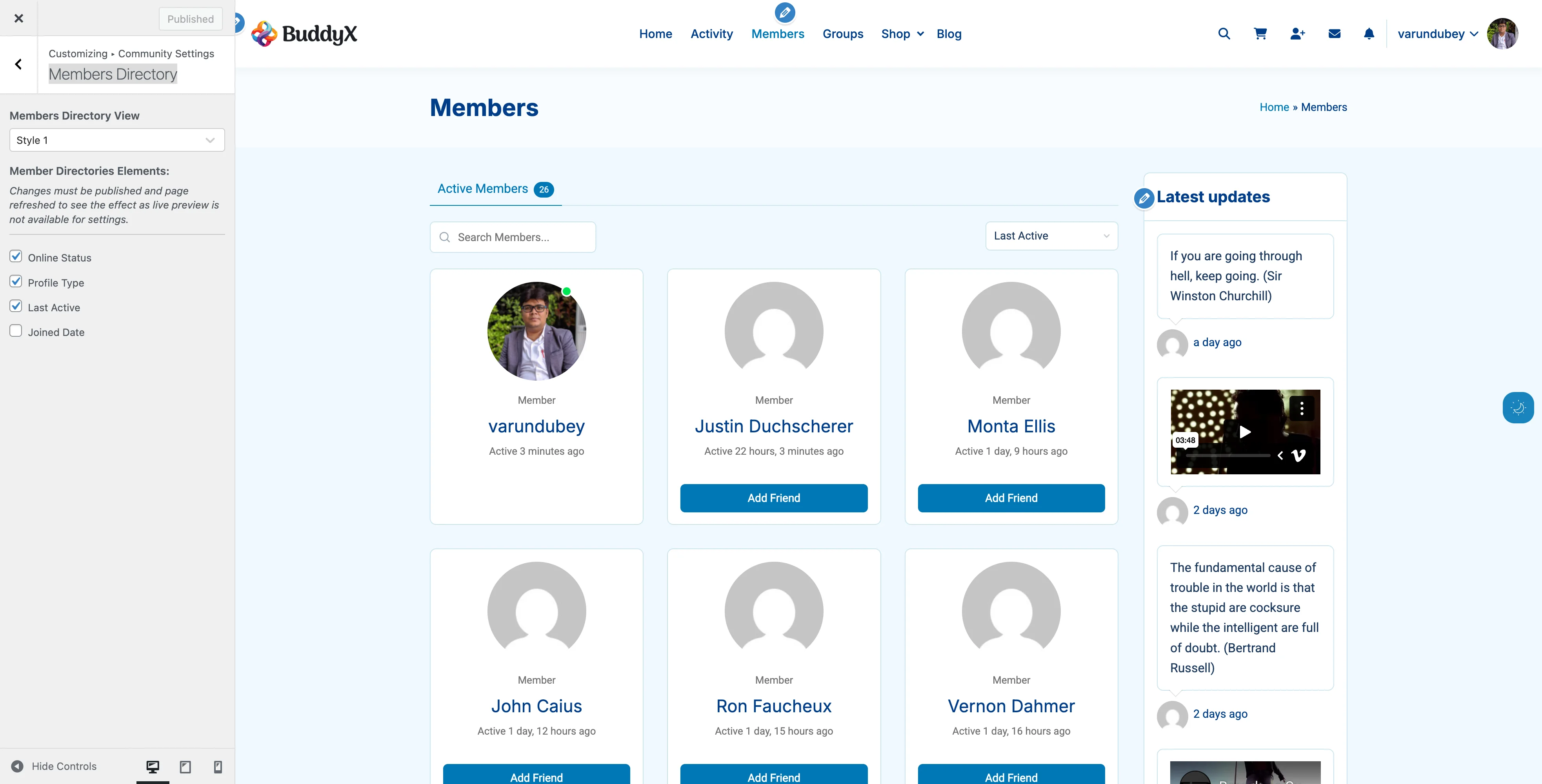 Members Directory Style 1