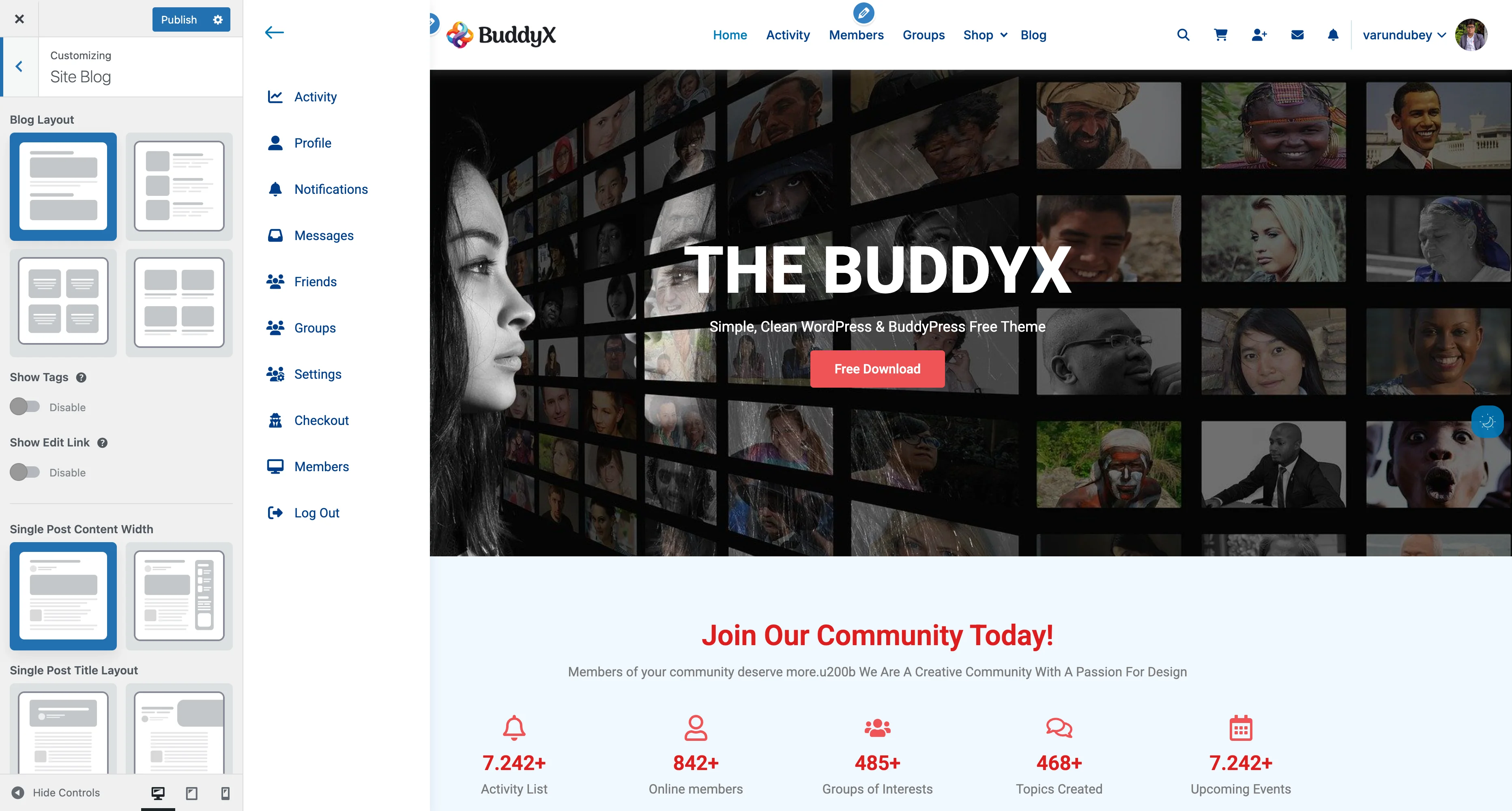 Grid Blog Layout