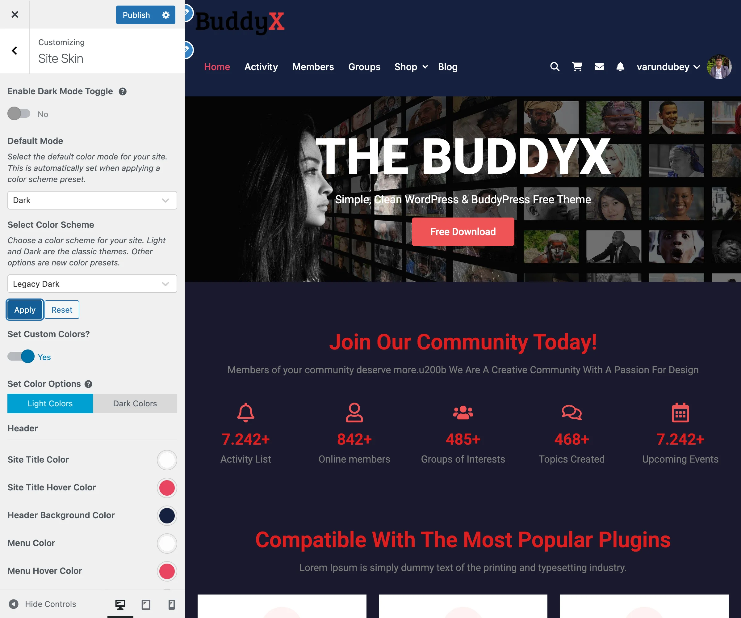 Site Skin - Dark Mode Applied