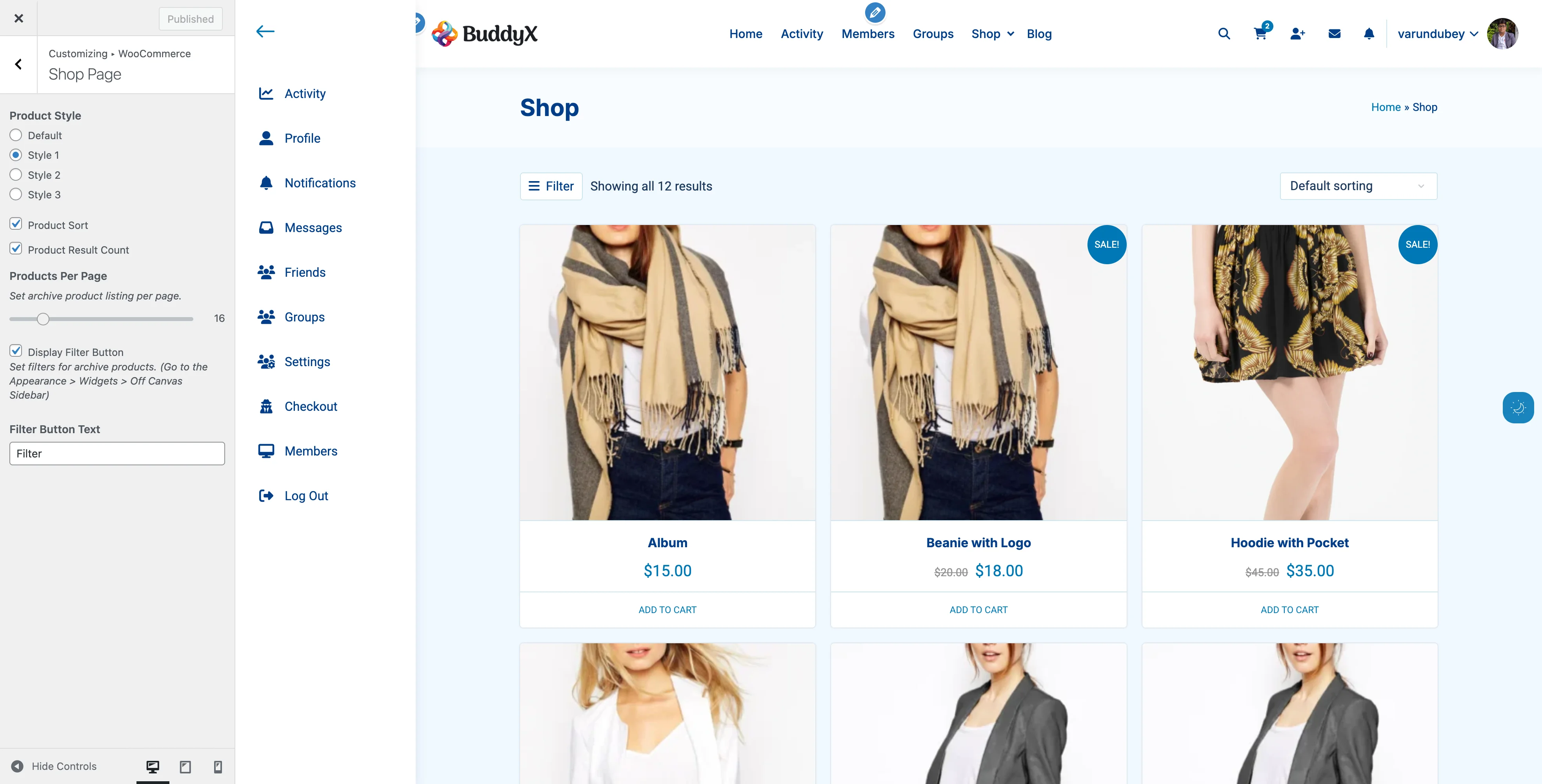 WooCommerce Shop Style 1