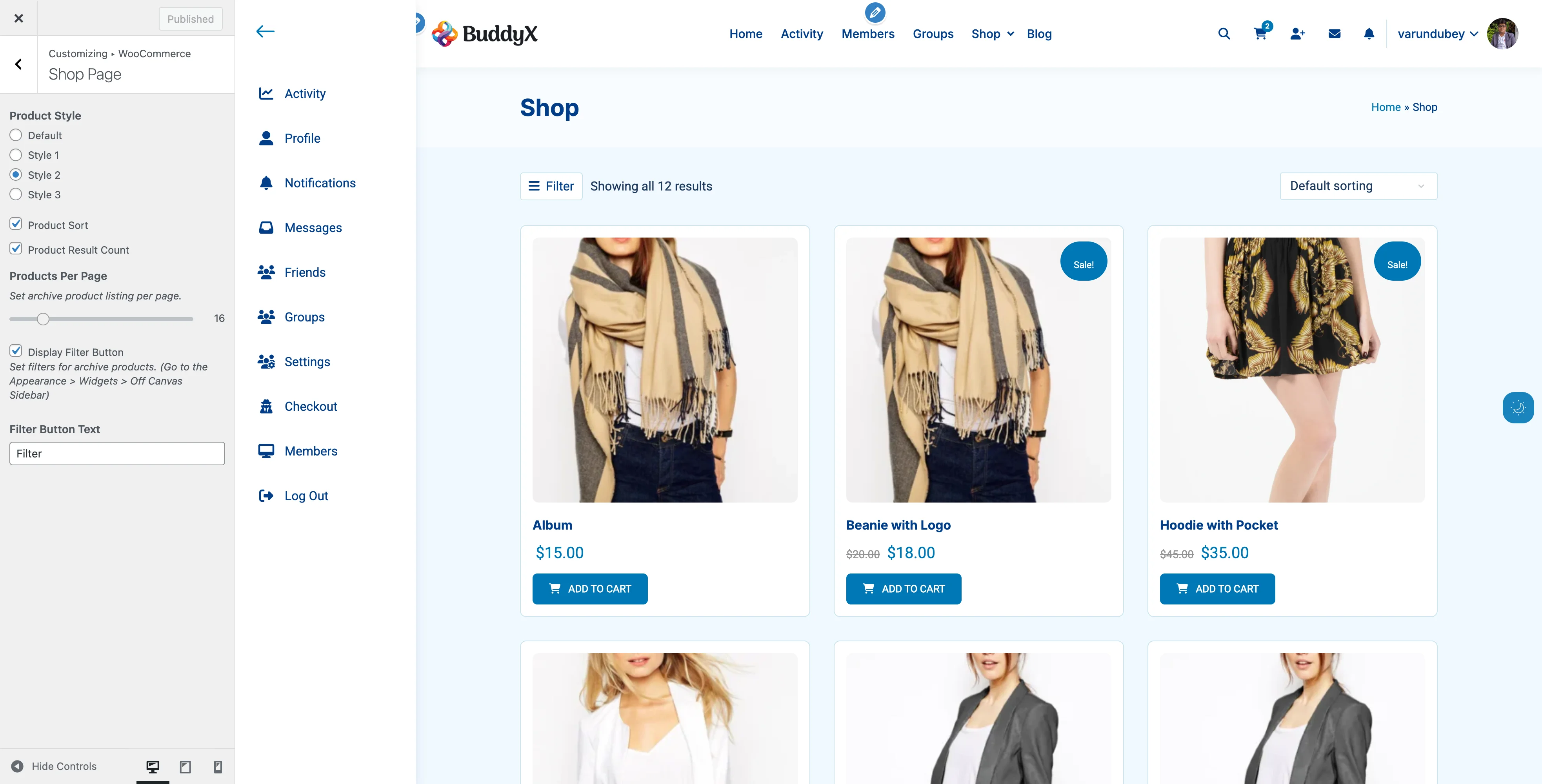 WooCommerce Shop Style 2