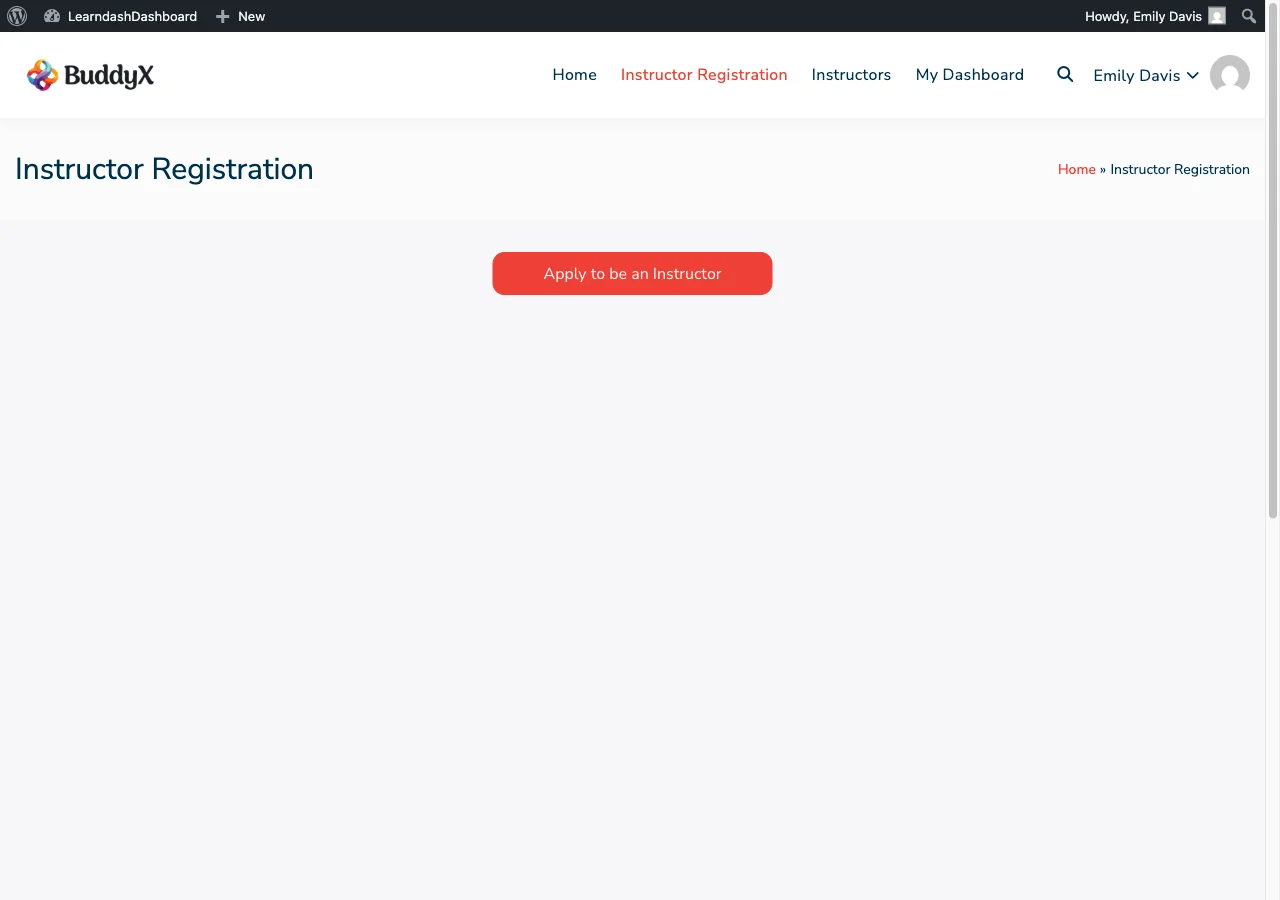 Instructor Registration Form