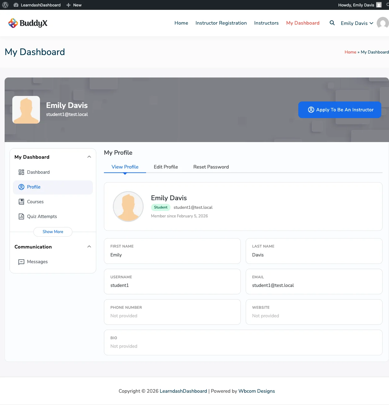 Student Profile