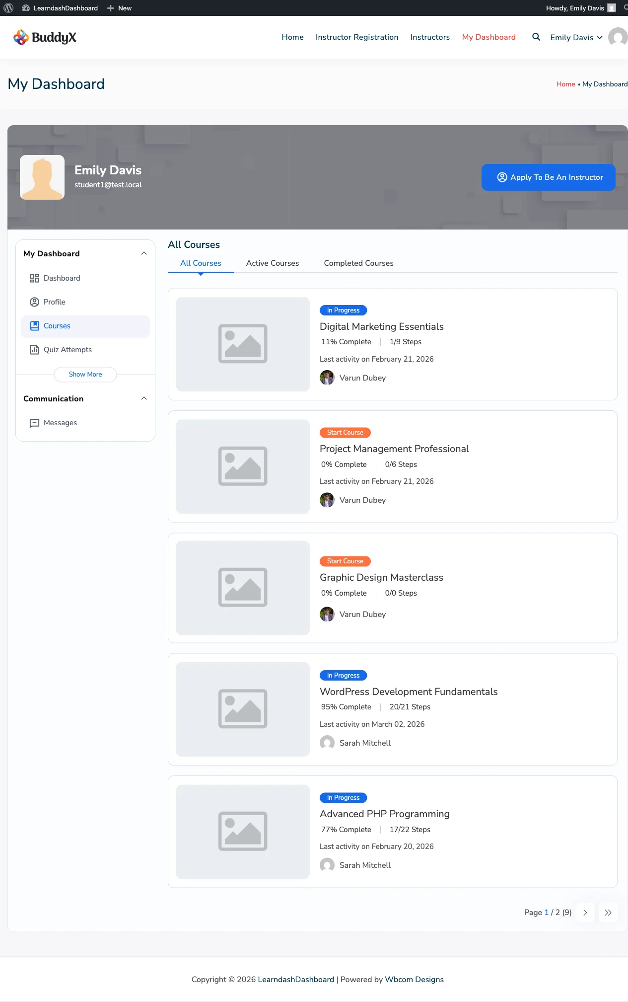 Student Enrolled Courses