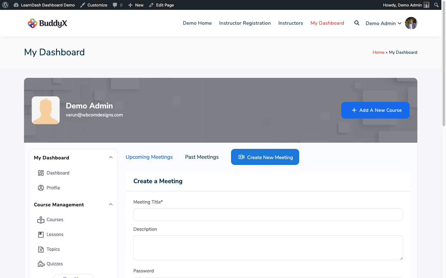 Zoom instructor view