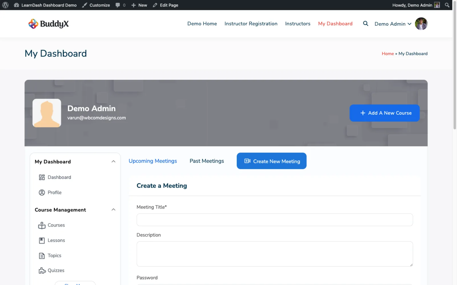 Zoom instructor view