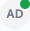 Close-up of a member avatar with the green online status dot in the lower corner