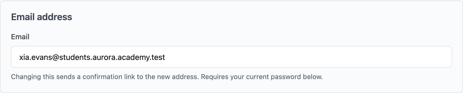 Email field