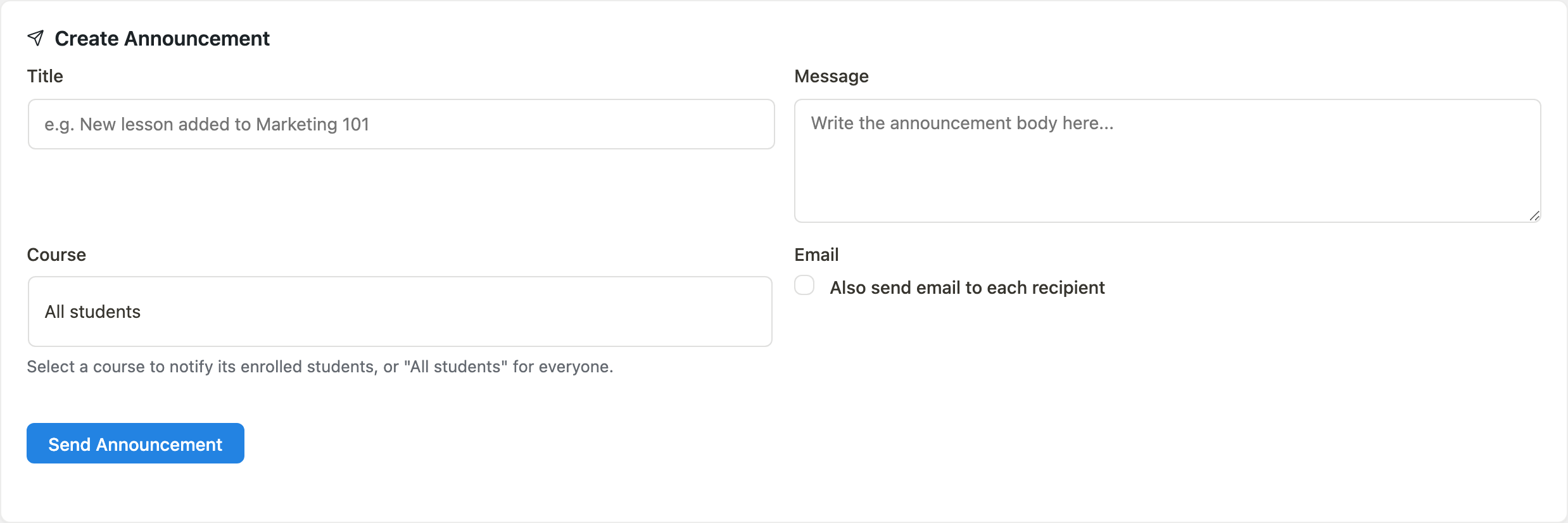 Compose form