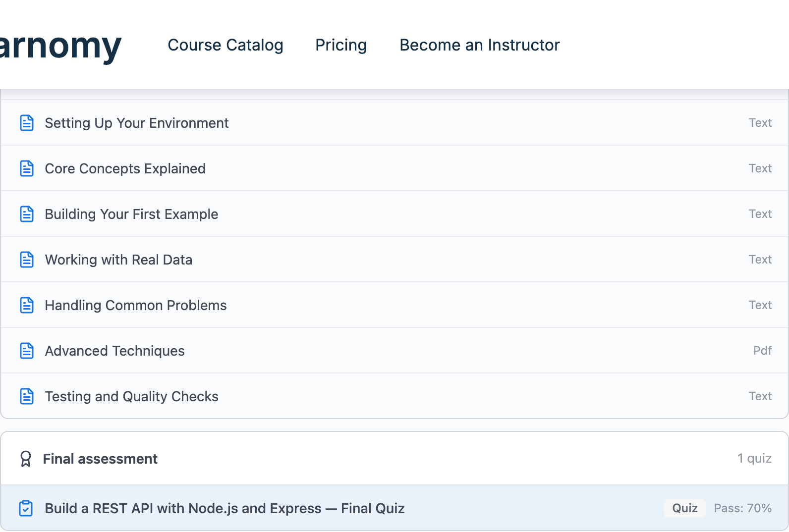 Curriculum preview