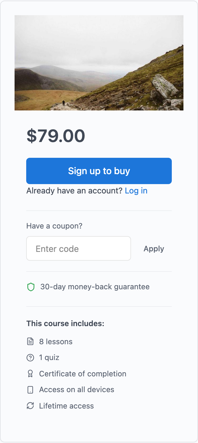 Enroll box