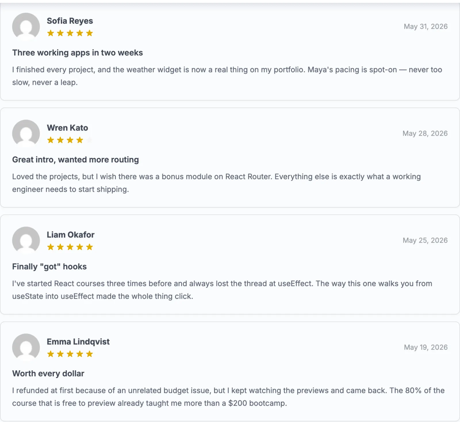 Reviews