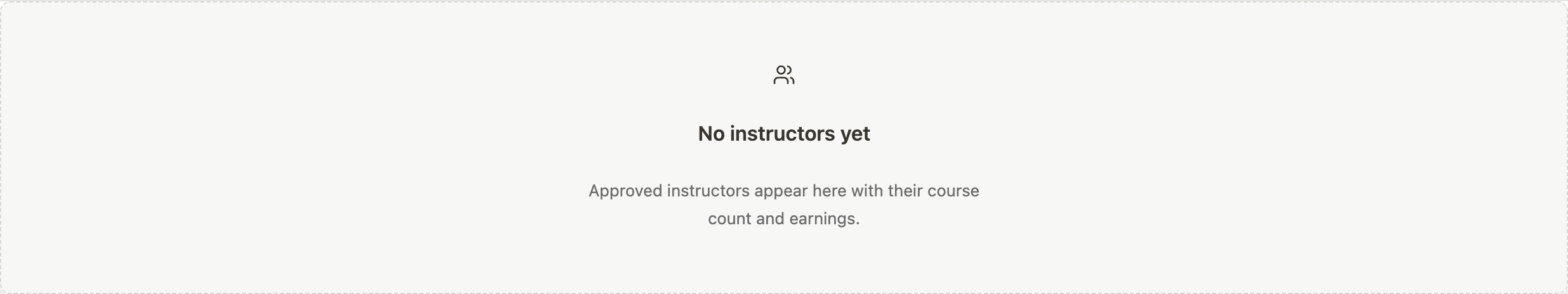Instructor row