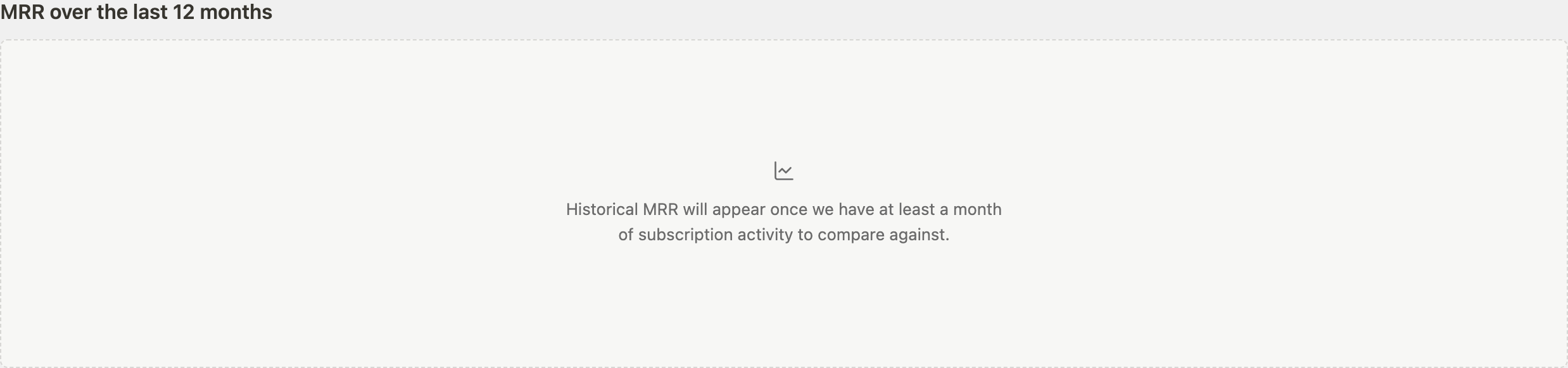 MRR chart section