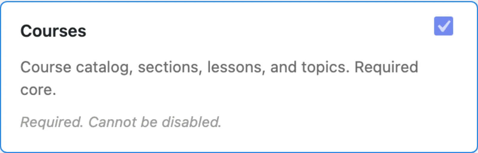 Core modules category