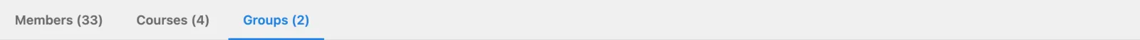 Space detail Groups tab