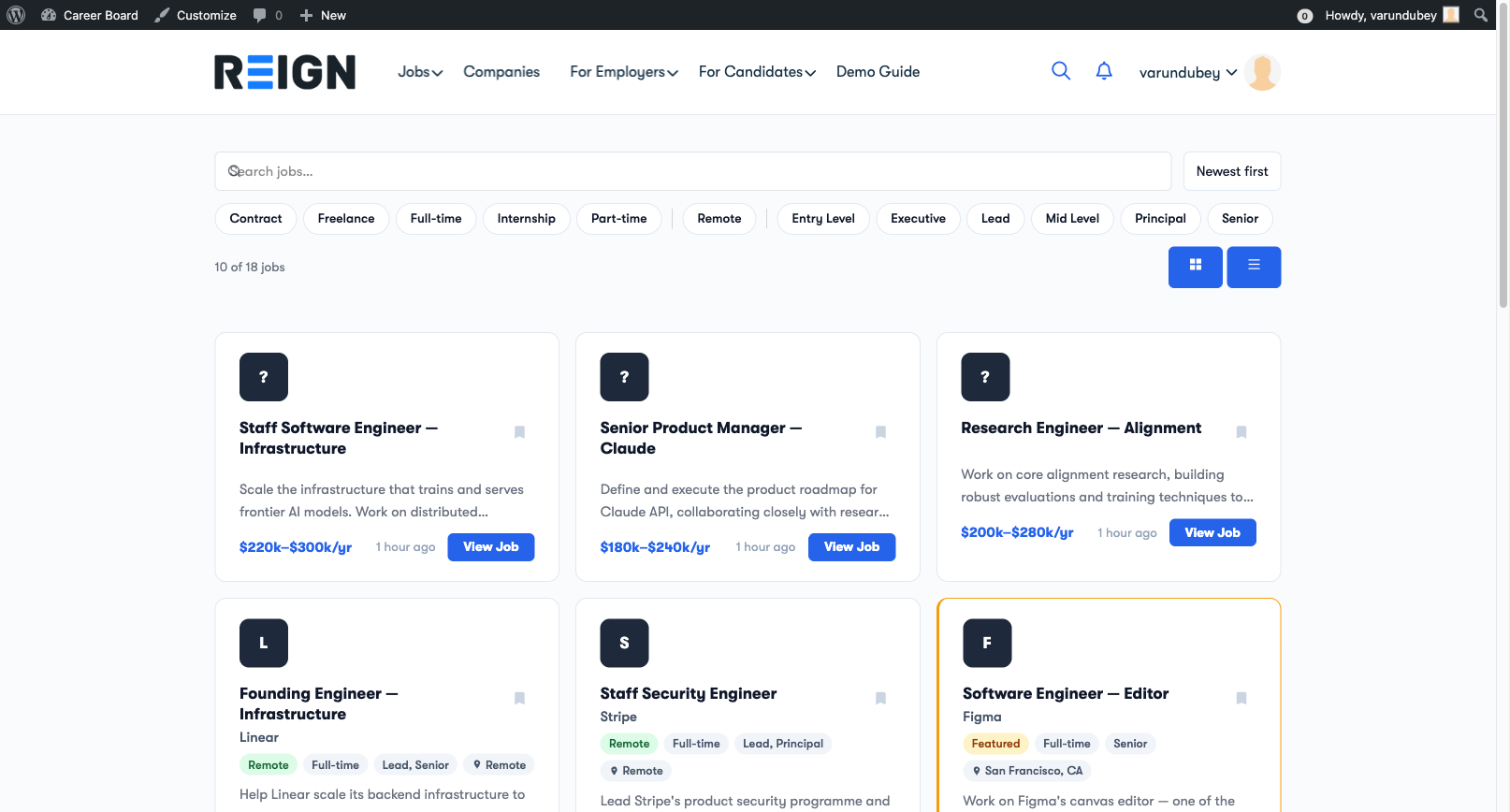 A job board that actually belongs in your WordPress site. — product screenshot