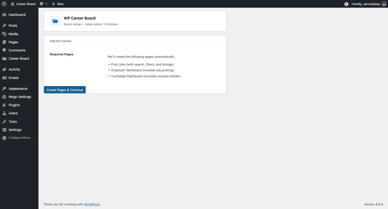 Setup Wizard - Welcome Screen