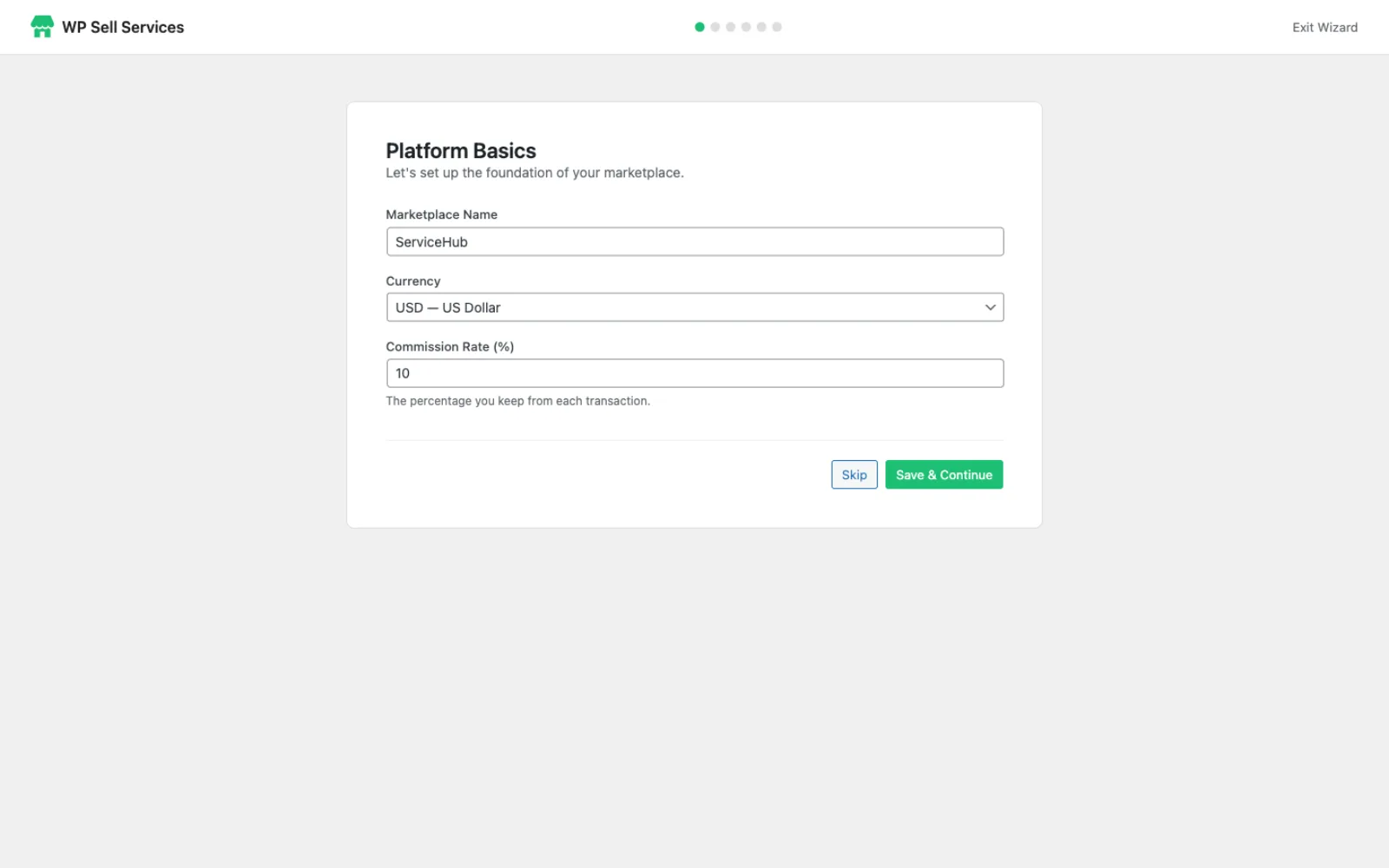 Setup Wizard