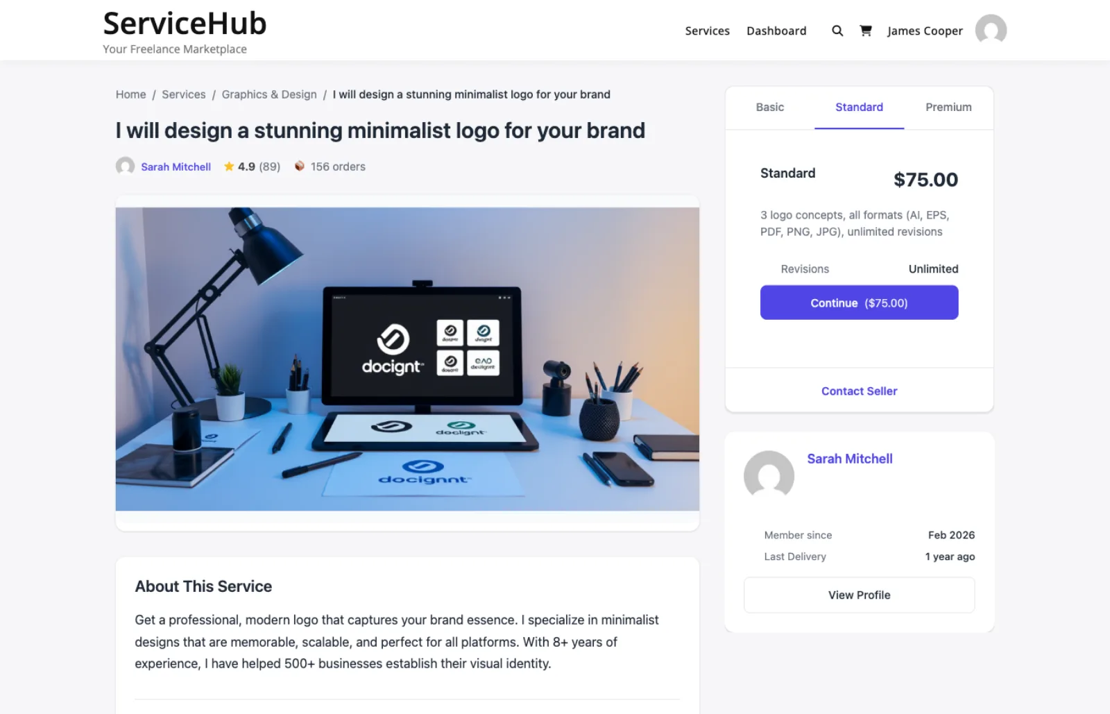 Basic, Standard, and Premium pricing packages