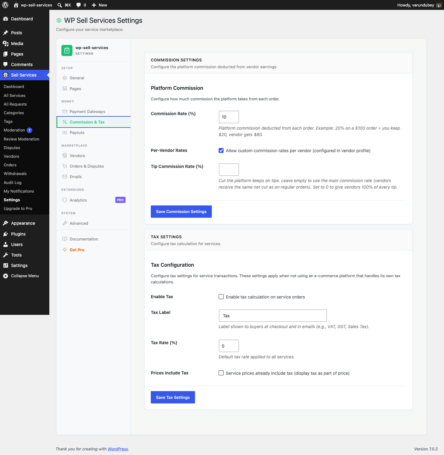 Payment Settings