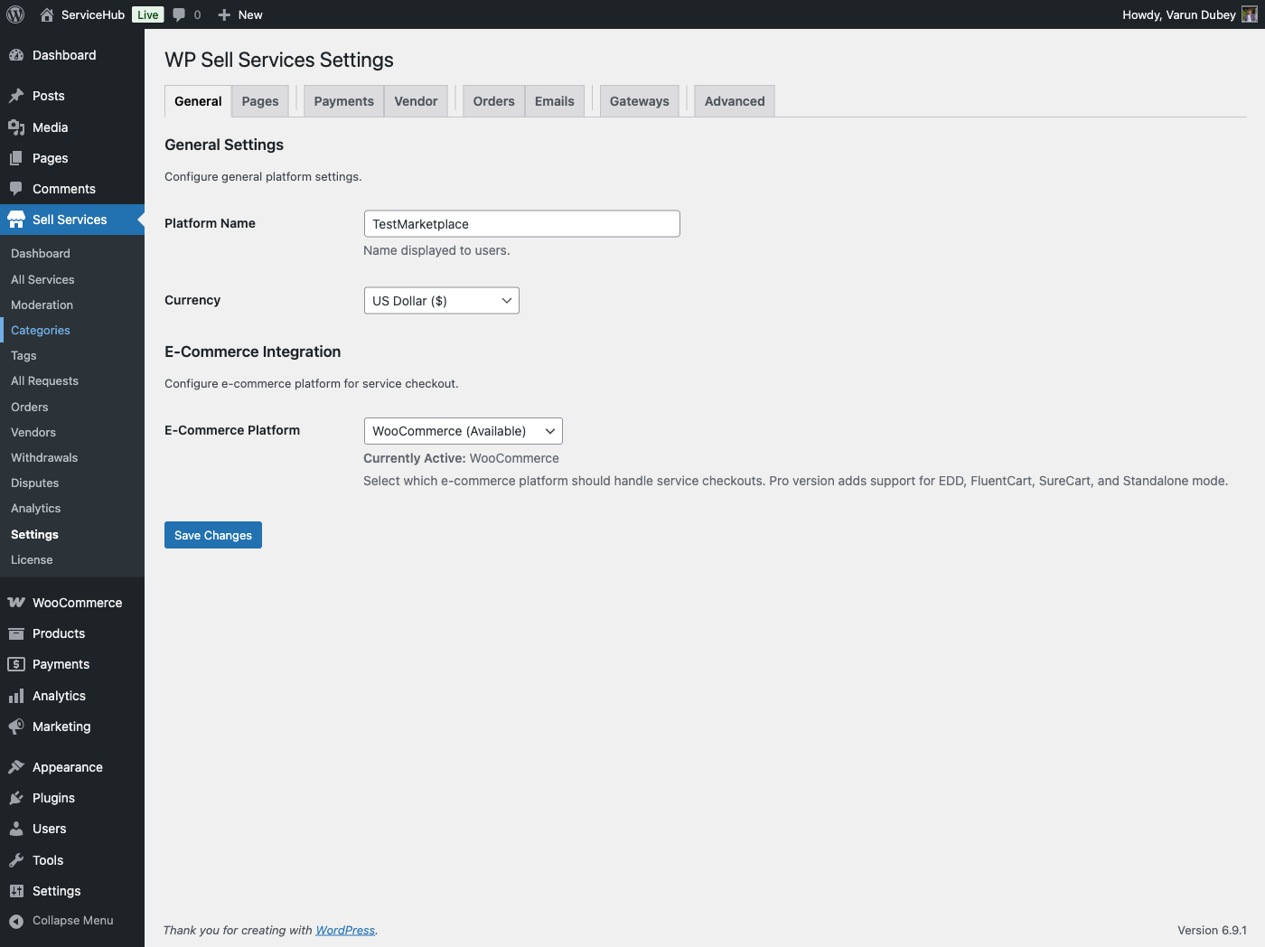 Full general settings