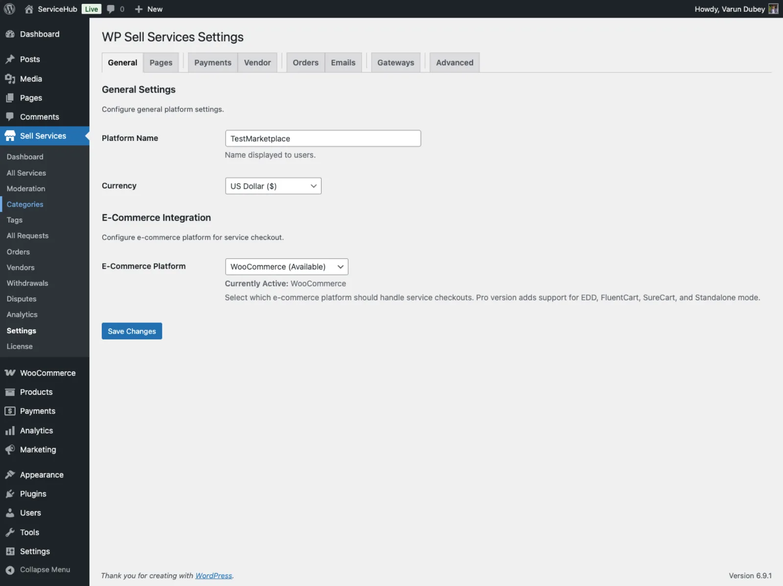 Full general settings