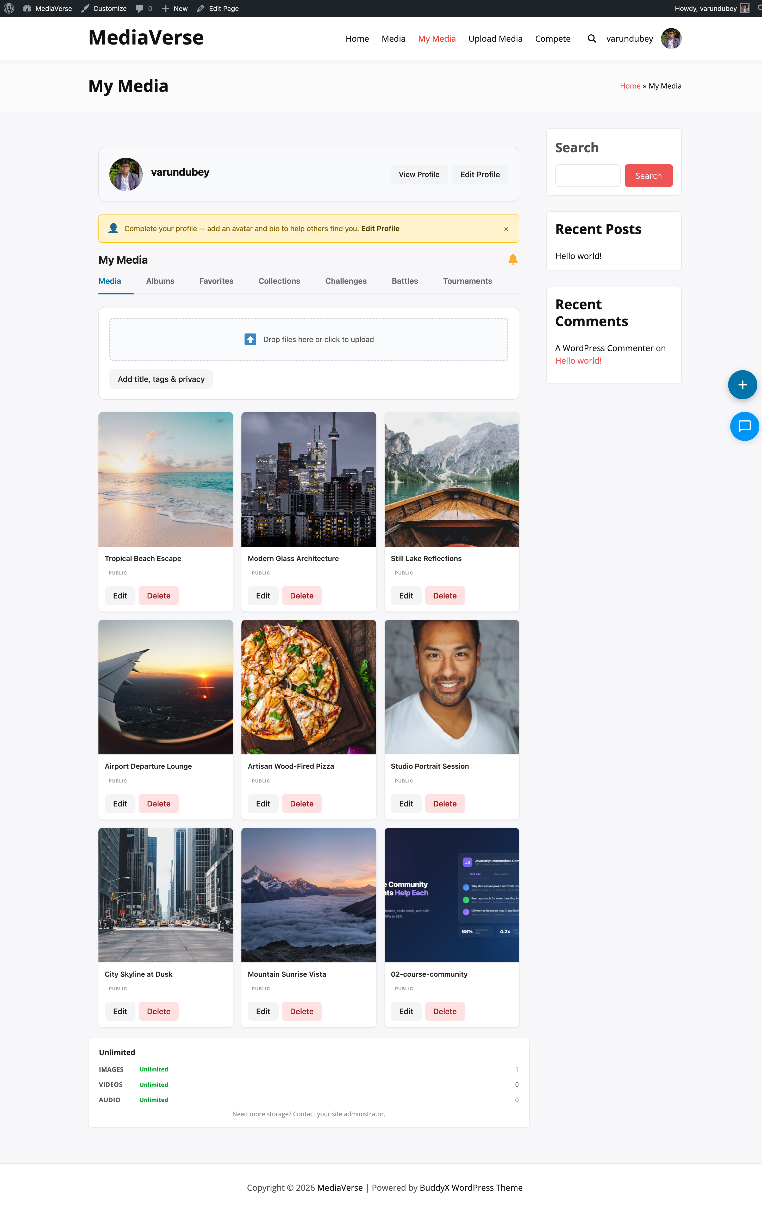 Collection meta box in WordPress admin