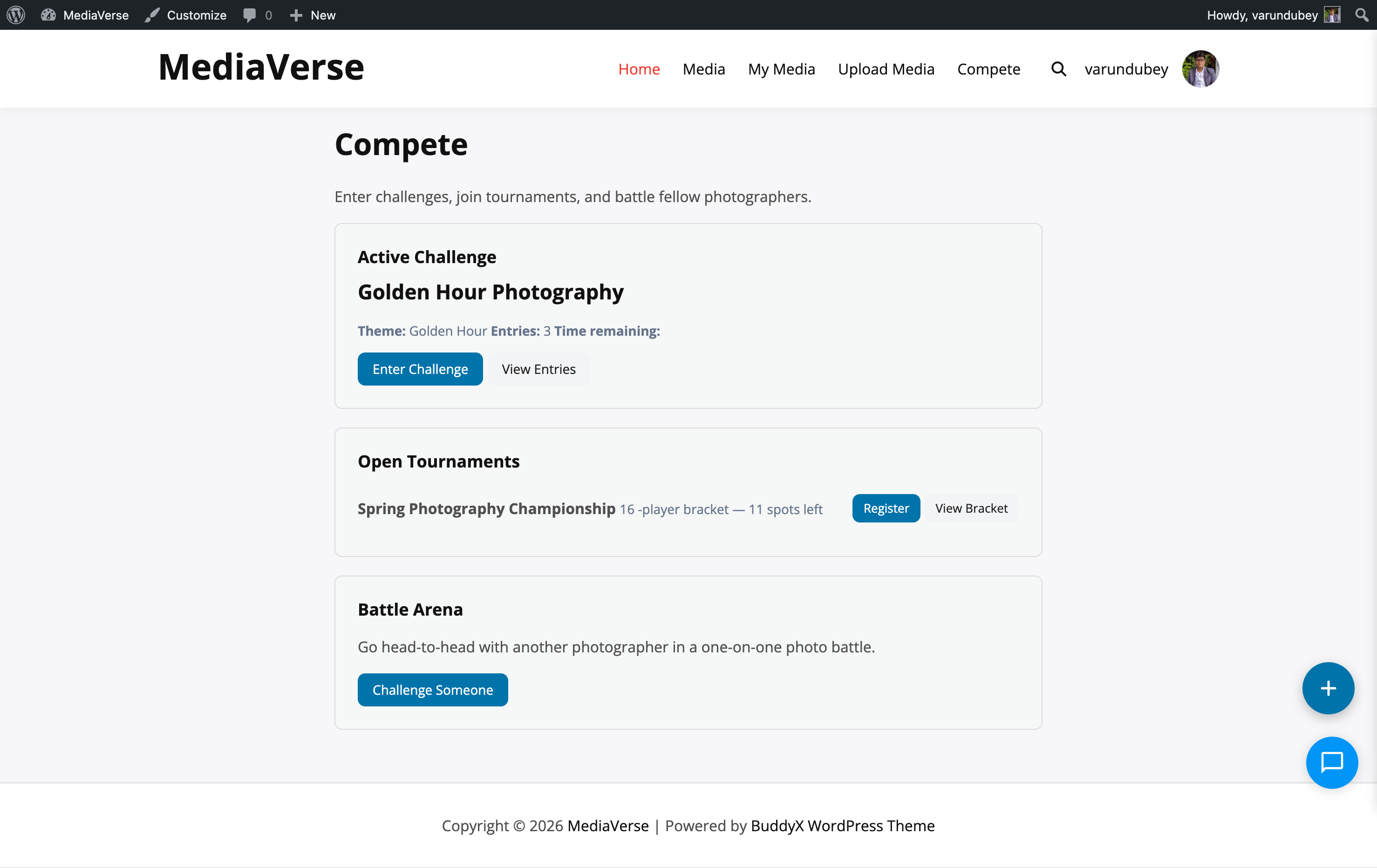 Admin dashboard overview