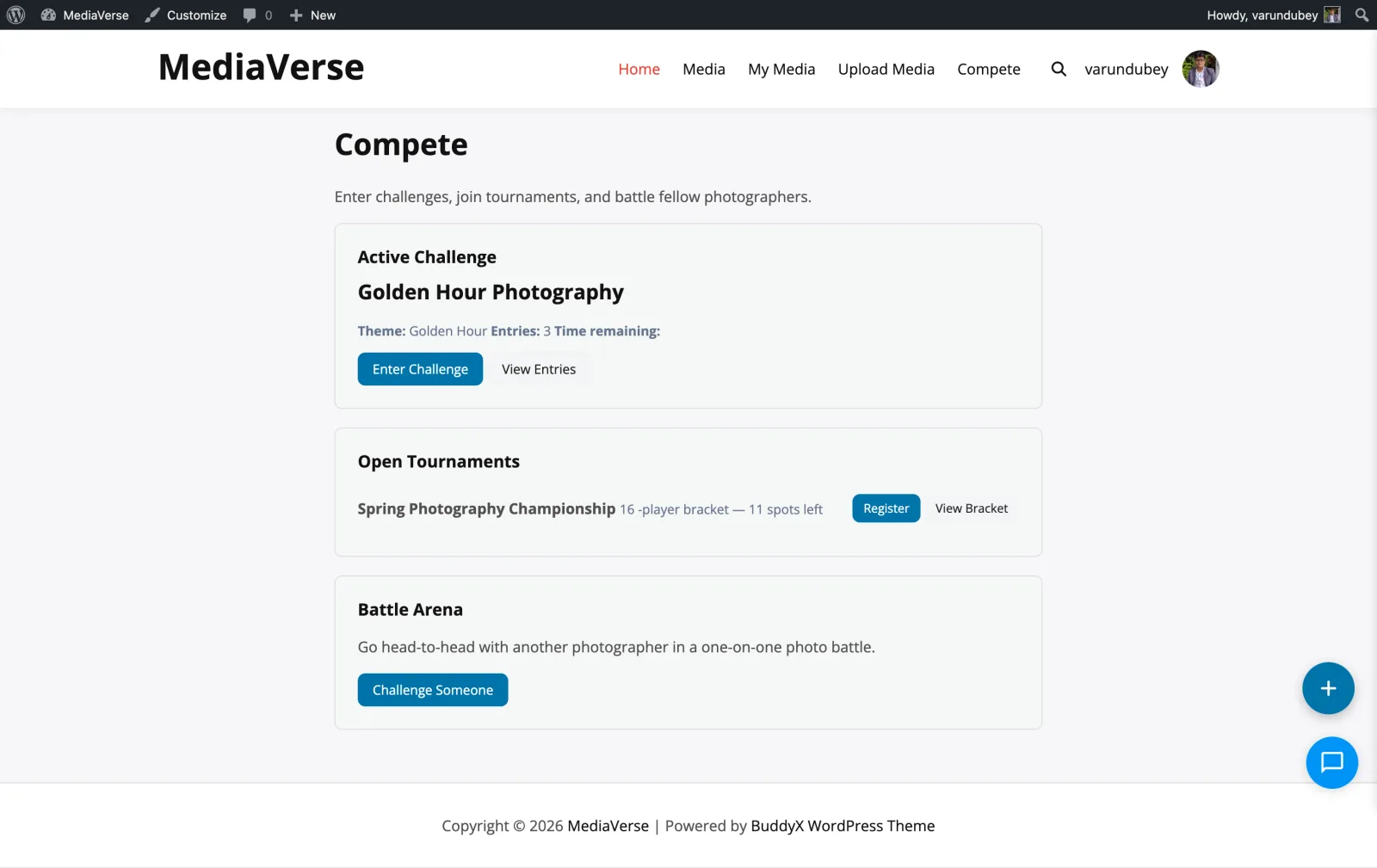 Admin dashboard overview