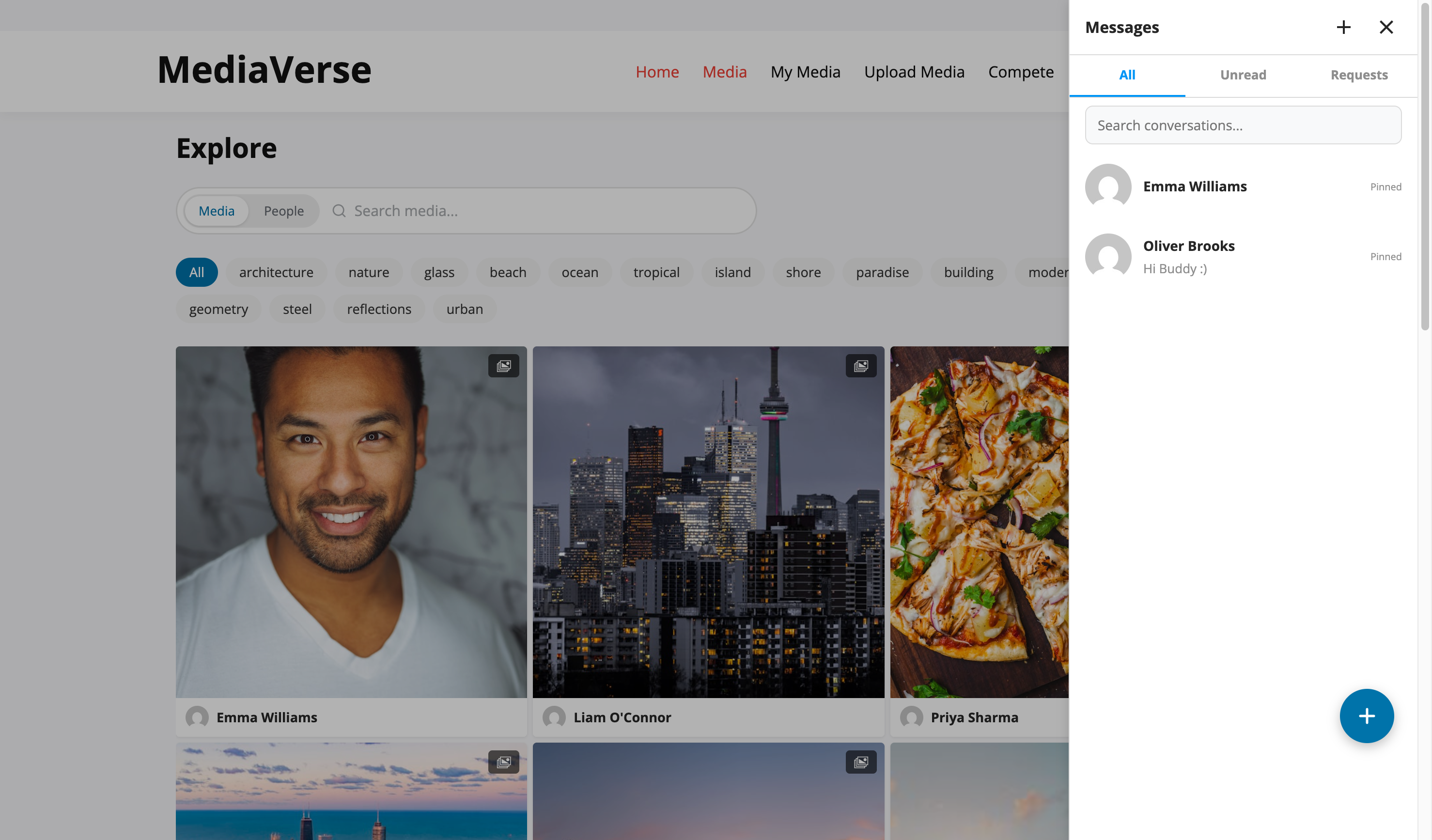 Direct messaging conversation