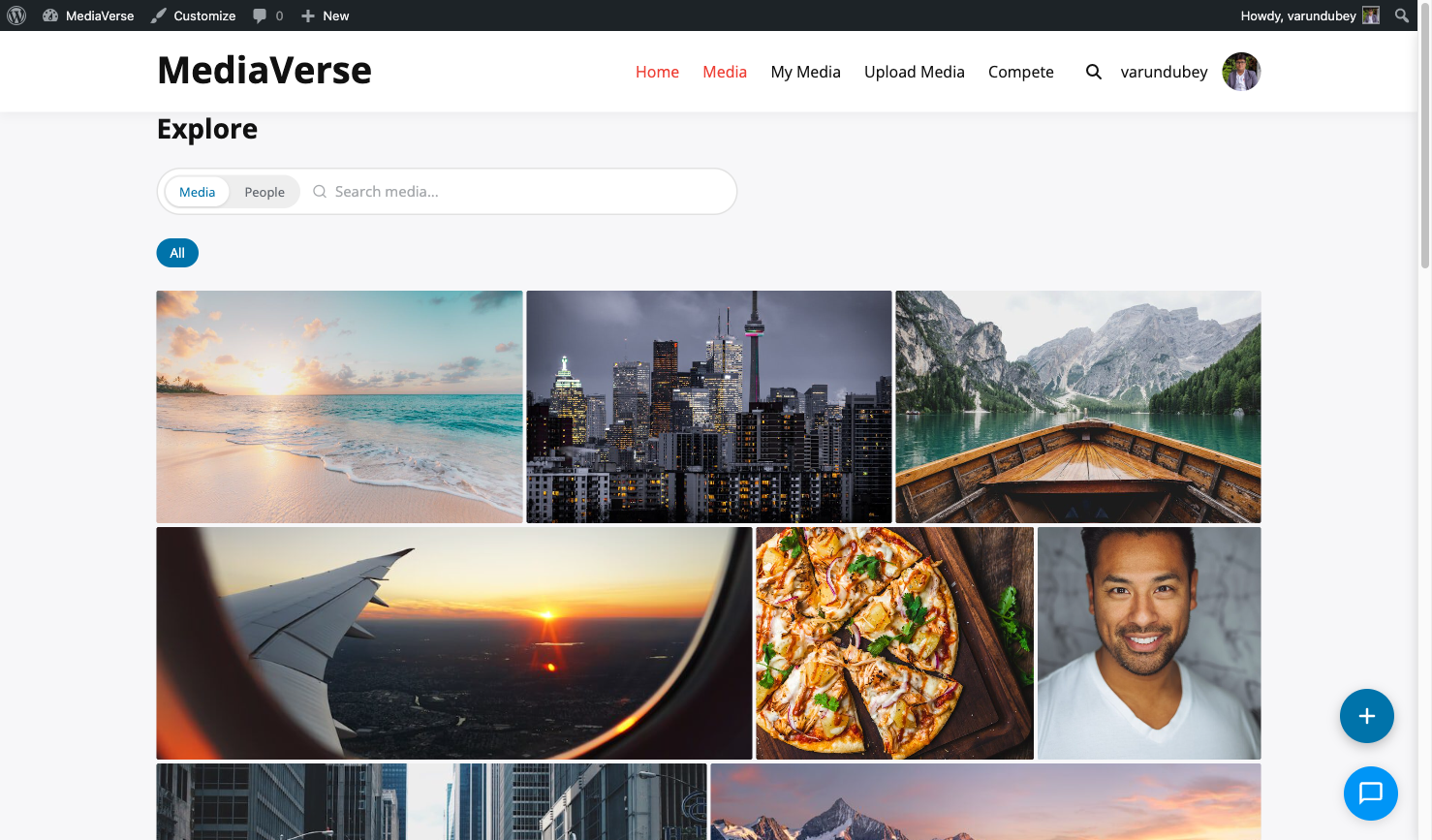 Flickr justified gallery layout with full-width rows