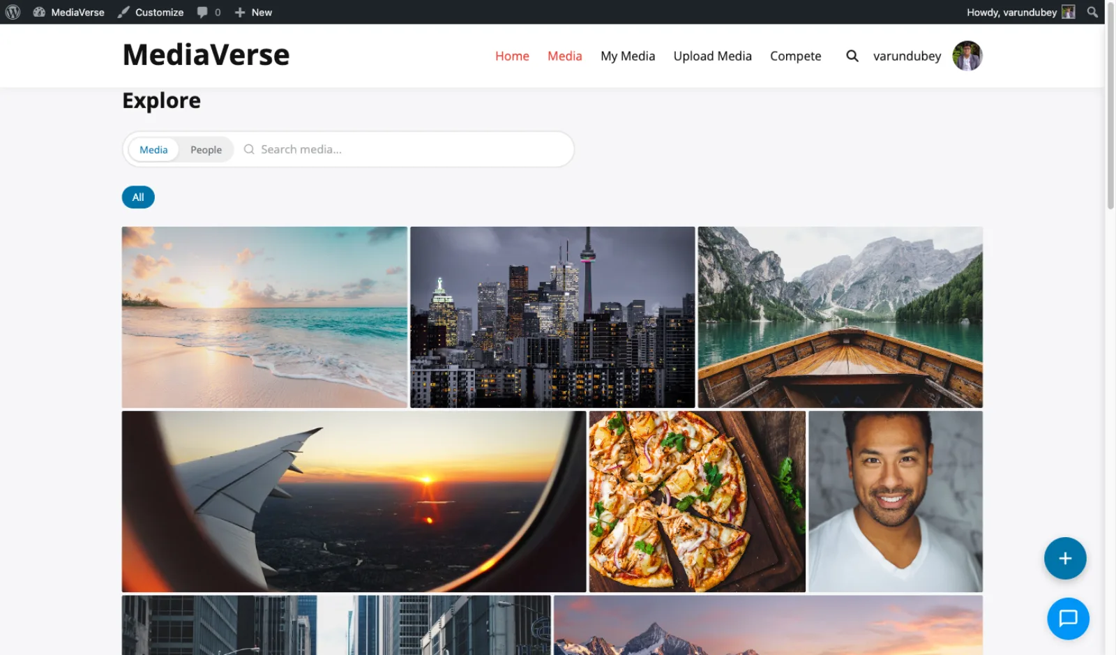 Flickr justified gallery layout with full-width rows