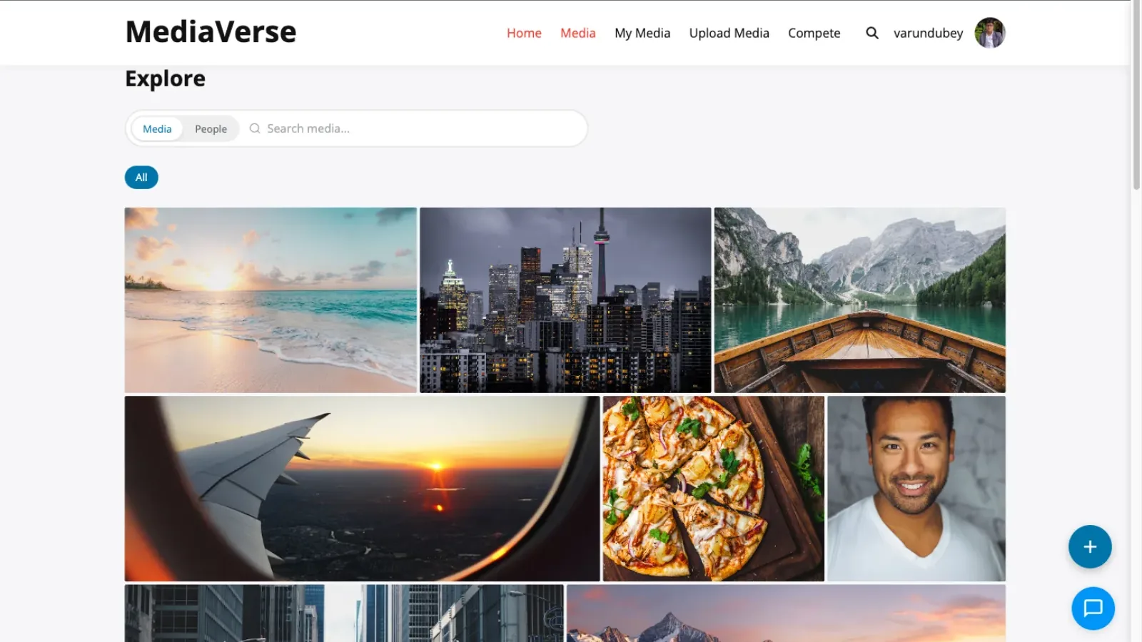 The Flickr layout: justified rows of photos with no gaps at the row ends